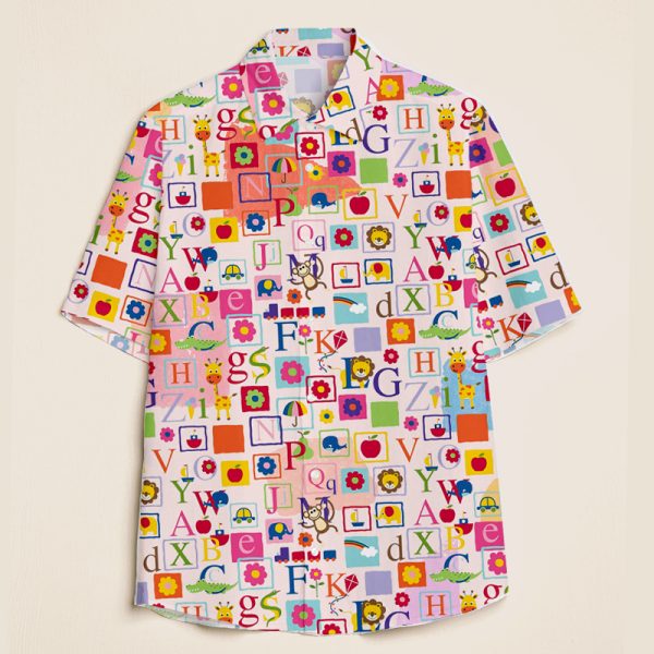 Alphabet Teacher Short Sleeve Shirt