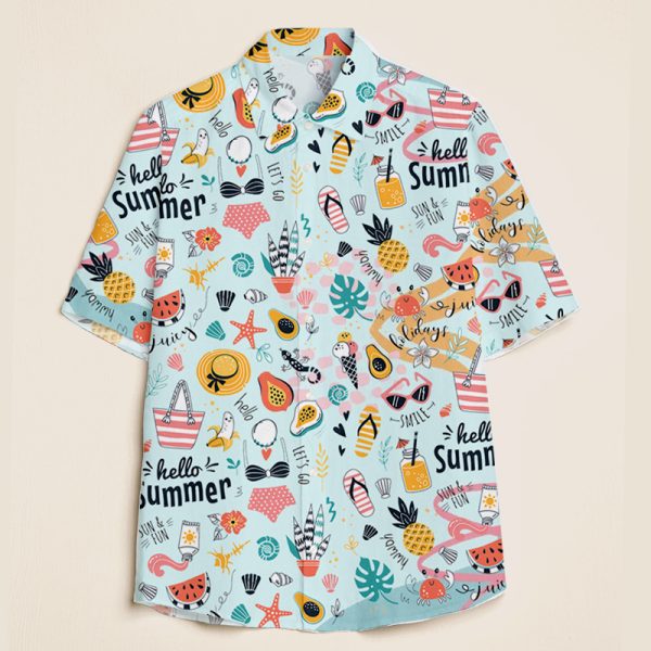 Hello Summer Teacher Short Sleeve Shirt