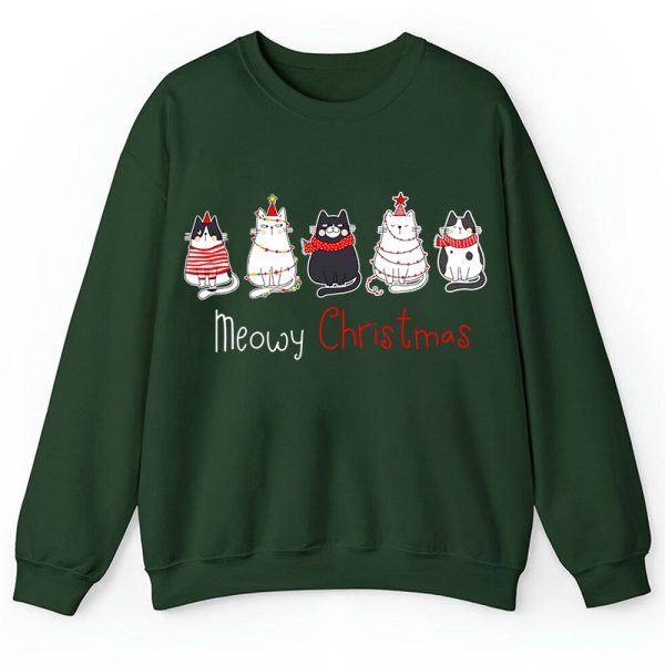 Meowy Christmas Teacher Sweatshirt