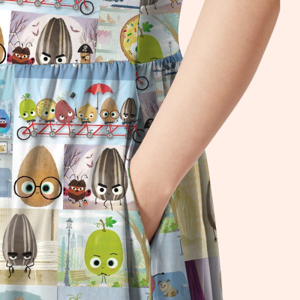 The Smart Cookie The Bad Seed Teacher Printed One Piece Dress