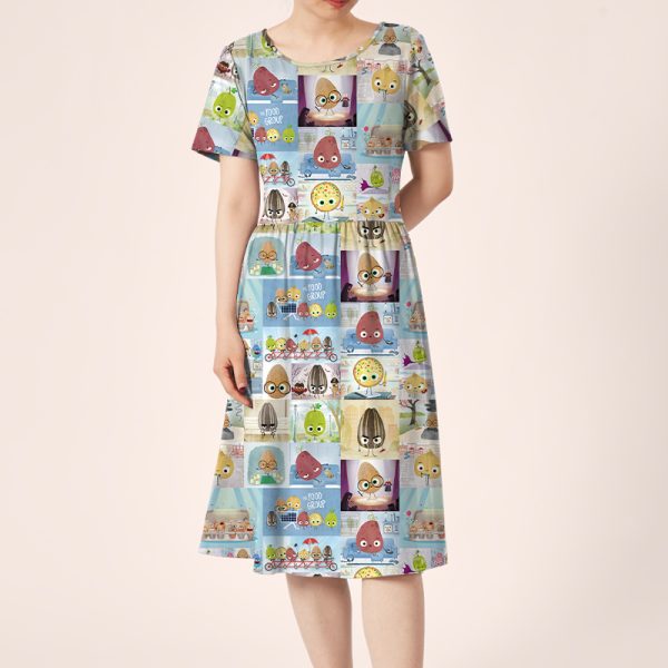 The Smart Cookie The Bad Seed Teacher Printed One Piece Dress