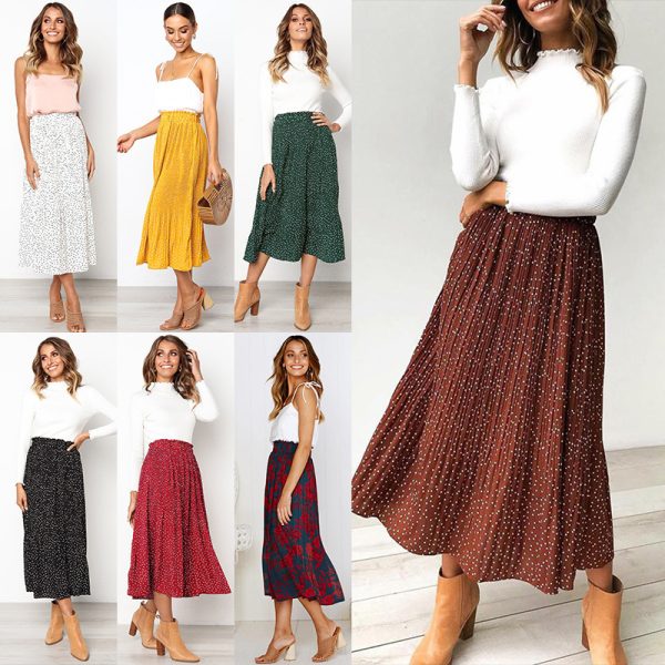 Boho Leopard Print Skirt