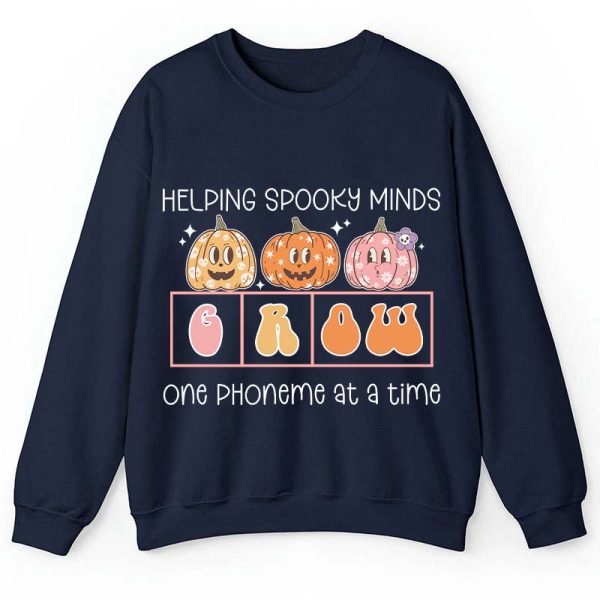 Helping Spooky Minds Grow Teacher Sweatshirt