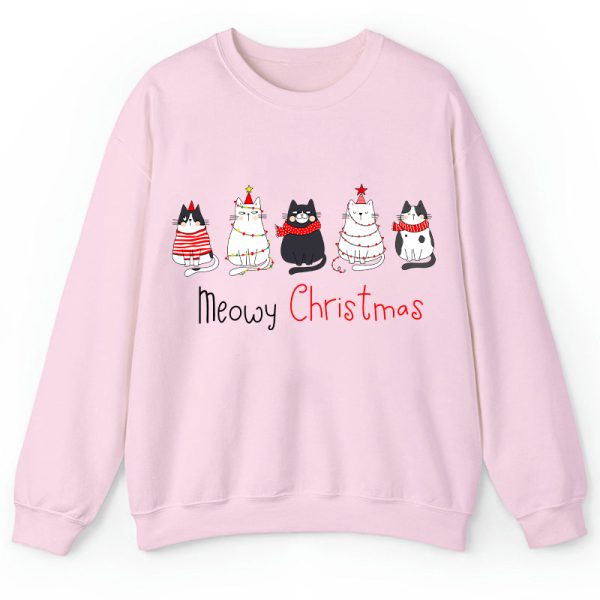 Meowy Christmas Teacher Sweatshirt