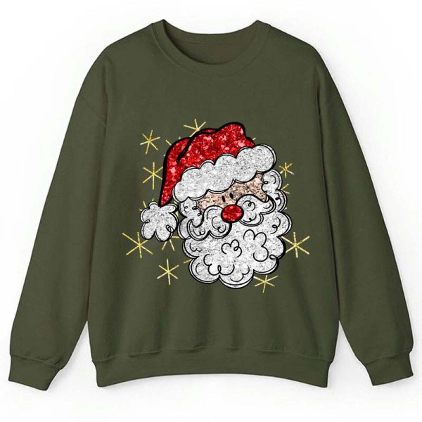 Santa Claus Christmas Teacher Sweatshirt