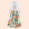 I Still Read Children's Books Teacher Long Sleeve Dress
