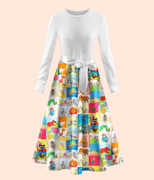 I Still Read Children's Books Teacher Long Sleeve Dress