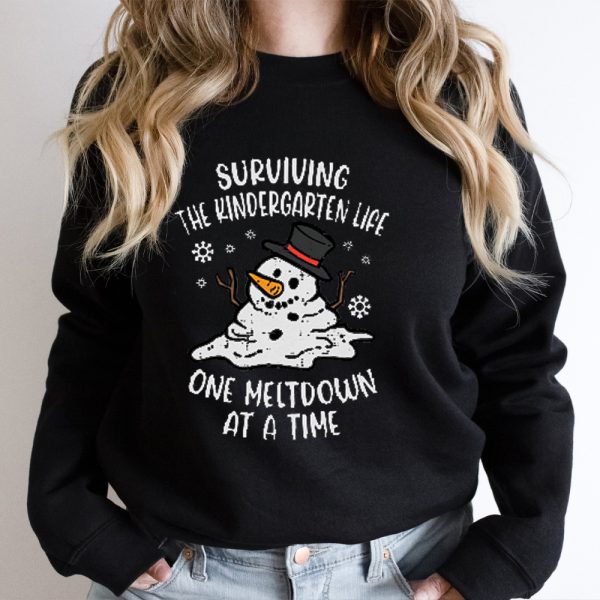 Personalized Surviving The Teacher Life One Meltdown At A Time Teacher Sweatshirt