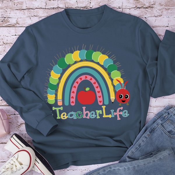 Alive Colourful Rainbow Long Sleeve T-Shirt