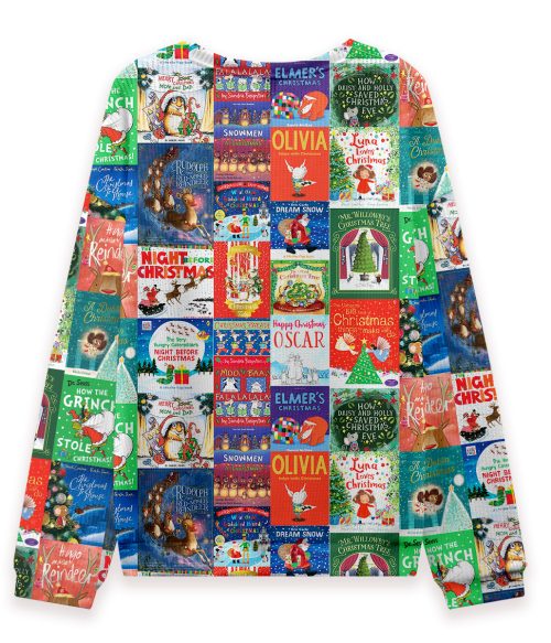 Read Christmas Children's Books With Me Teacher Ungly Knit Sweatshirt