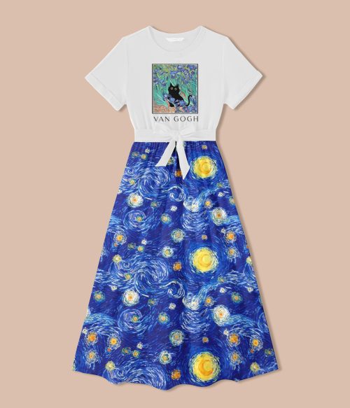 Vincent Cat Art Teacher One Piece Dress