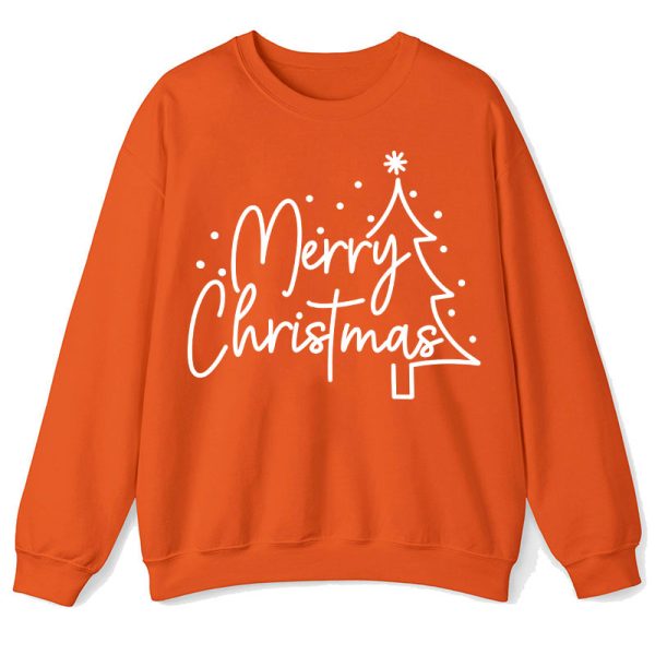 Merry Christmas Simple Christmas Teacher Sweatshirt