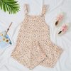 Floral Print Casual All Match Printed Overalls