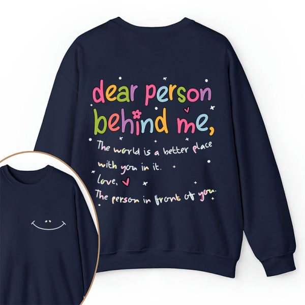 Happy Face Teacher Two Sided Sweatshirt