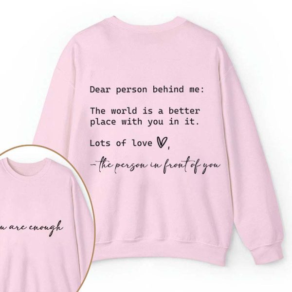 You Are Enough Teacher Two Sided Sweatshirt