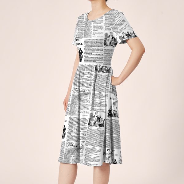Pride And Prejudice Book Teacher Printed One Piece Dress