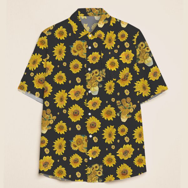 Art Sunflower Teacher Short Sleeve Shirt