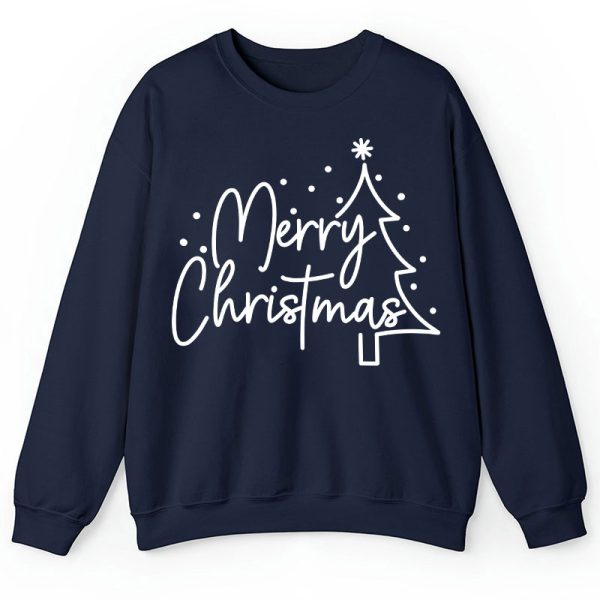 Merry Christmas Simple Christmas Teacher Sweatshirt
