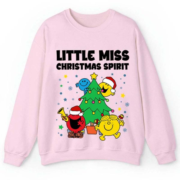 Little Miss Christmas Spirit Teacher Sweatshirt