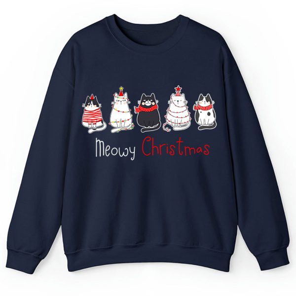 Meowy Christmas Teacher Sweatshirt