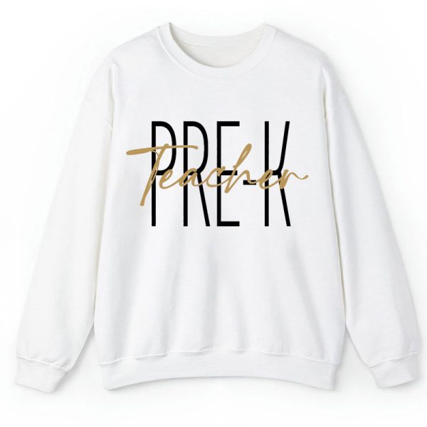 Personalized Color Text Teacher Sweatshirt