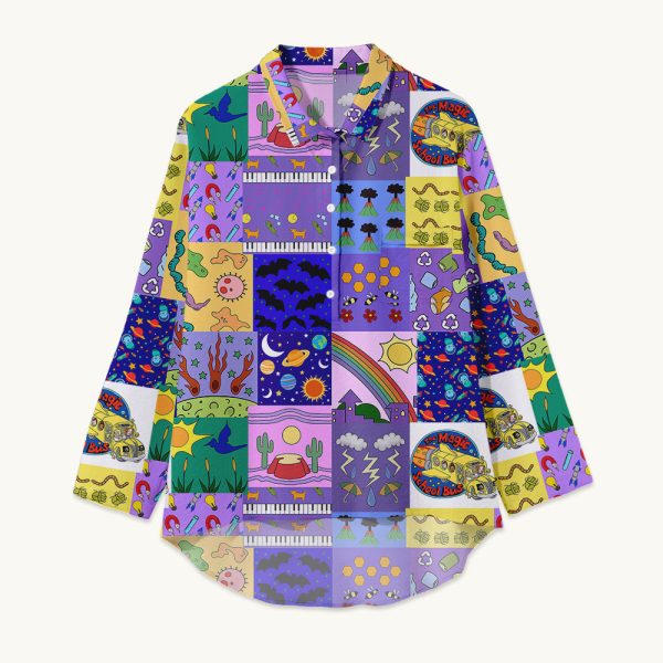 Take Chances Make Mistakes Get Messy Teacher Crinkle Fabric Shirt