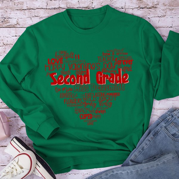Personalized Teacher's Valentine's Day Teacher Long Sleeve T-Shirt