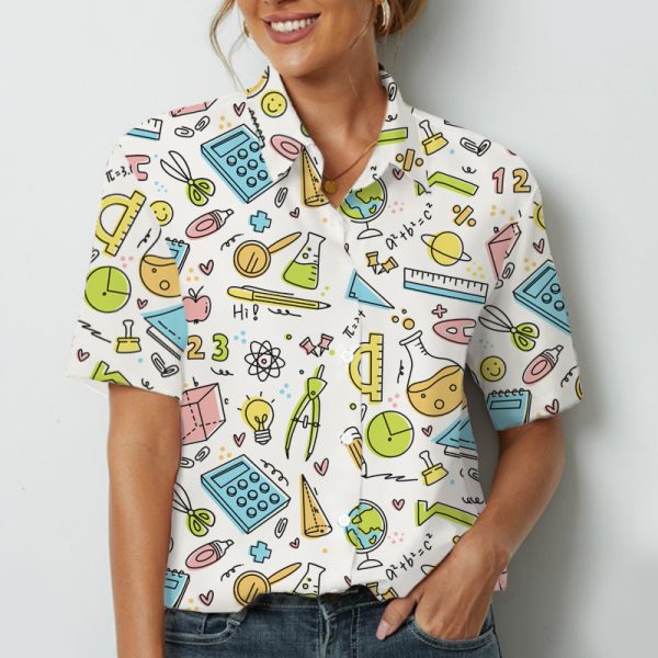 Come And Study Hard With Me Teacher Short Sleeve Shirt