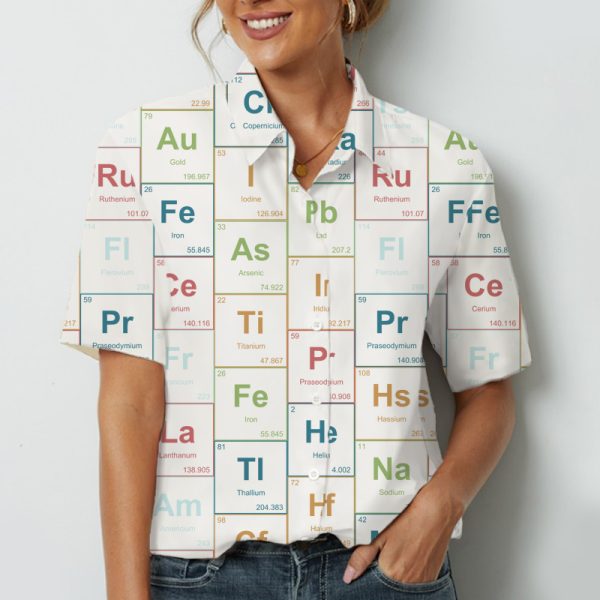 Color Chemical Elements Teacher Short Sleeve Shirt