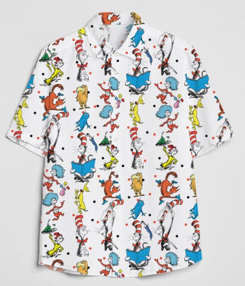 Children's Book Cartoon Characters Teacher Short Sleeve Shirt