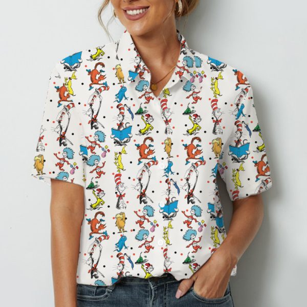 Children's Book Cartoon Characters Teacher Short Sleeve Shirt