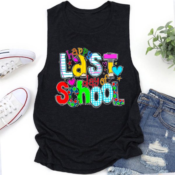 Happy Last Day of School Teacher Teacher Tank Top