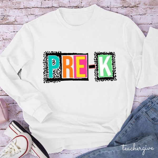 Personalized Black Panther Print Color Letters Teacher Long Sleeve T-Shirt