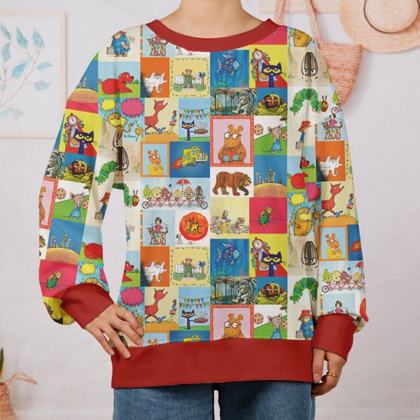 I Still Read Children's Books Teacher Printed Sweatshirt