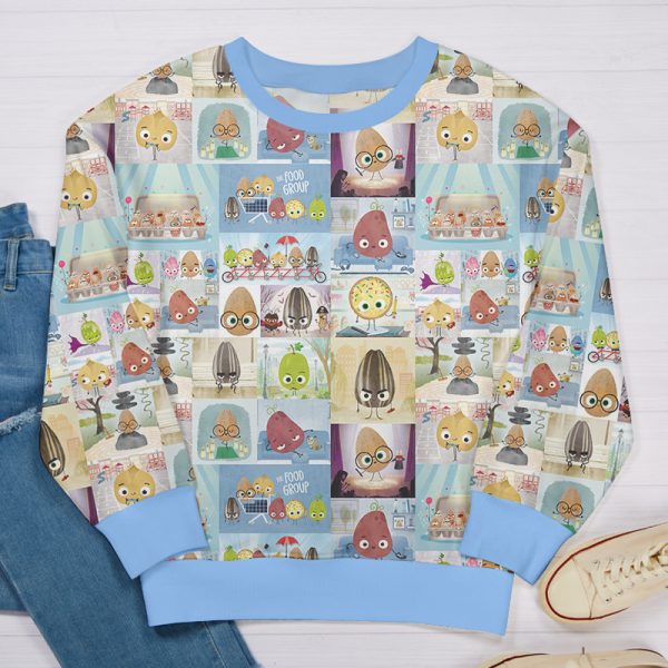 The Good Egg The Smart Cookie The Bad Seed Teacher Printed Sweatshirt