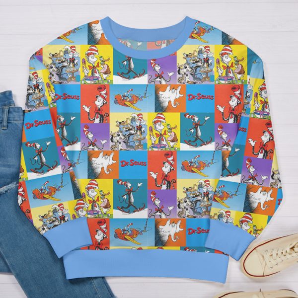 The Daily Life Of The Cat In The Hat Teacher Printed Sweatshirt