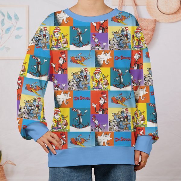 The Daily Life Of The Cat In The Hat Teacher Printed Sweatshirt
