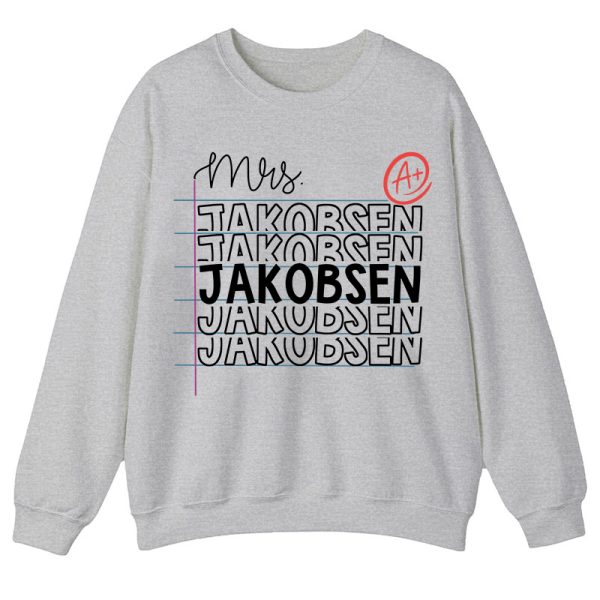 Personalized Teacher Name Teacher Sweatshirt
