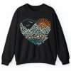 Personalized Grade Adventure Awaits Flower Mountain Sun Teacher Sweatshirt