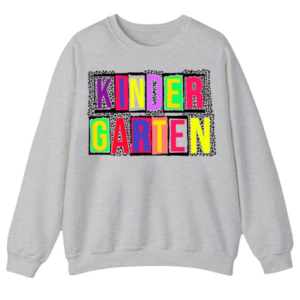 Personalized Black Panther Print Color Letters Teacher Sweatshirt