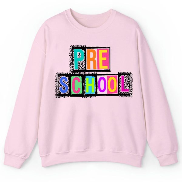 Personalized Black Panther Print Color Letters Teacher Sweatshirt