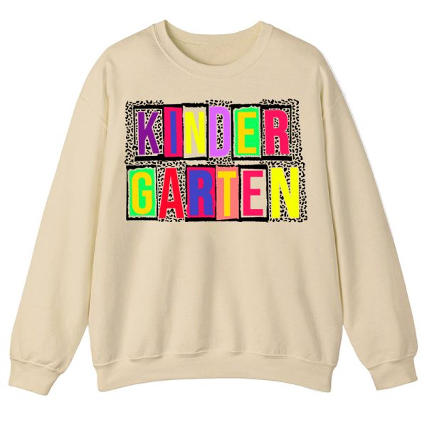 Personalized Black Panther Print Color Letters Teacher Sweatshirt