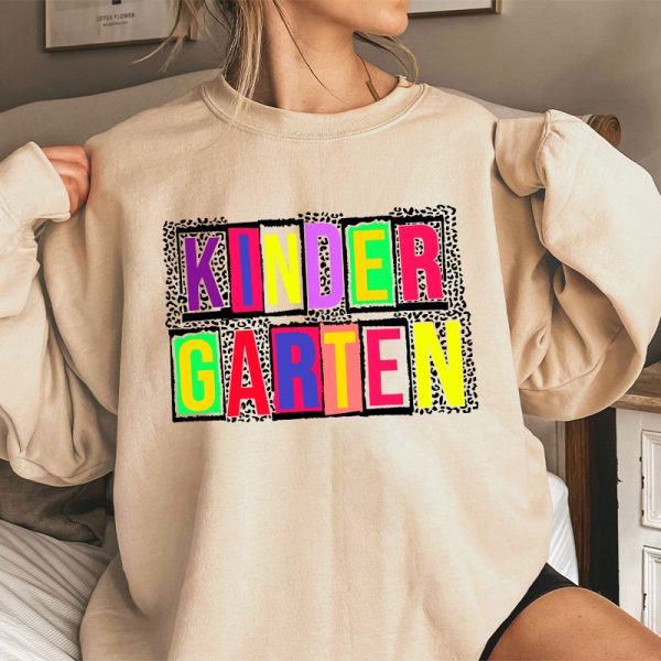 Personalized Black Panther Print Color Letters Teacher Sweatshirt