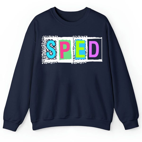 Personalized Black Panther Print Color Letters Teacher Sweatshirt