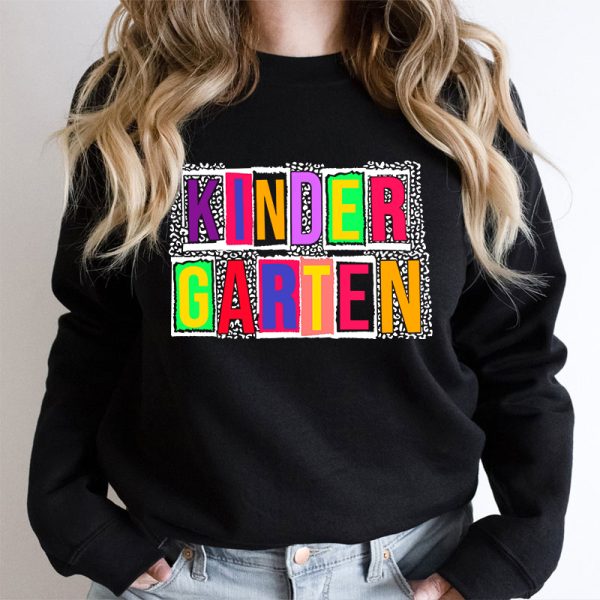 Personalized Black Panther Print Color Letters Teacher Sweatshirt