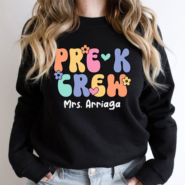 Personalized Grade And Name Crew Teacher Sweatshirt