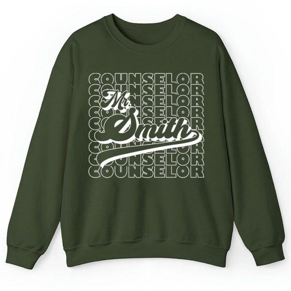 Personalized Name And Position Simple Teacher Sweatshirt
