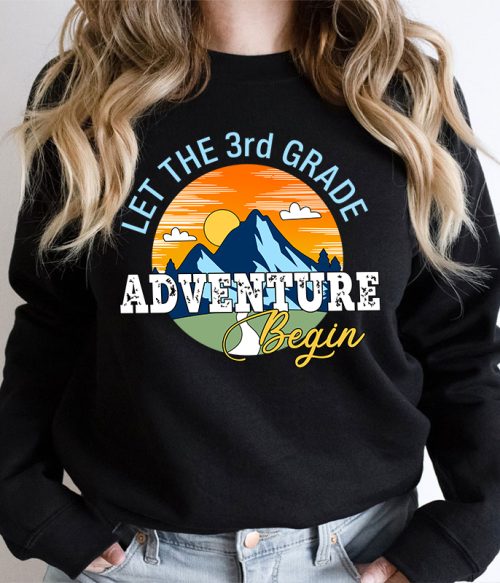 Personalized Let The Adventure Begin Teacher Sweatshirt