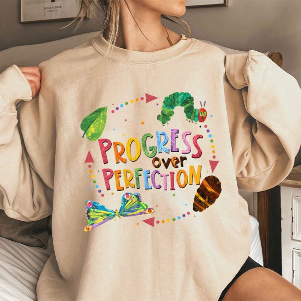 Progress Over Perfection Teacher Sweatshirt