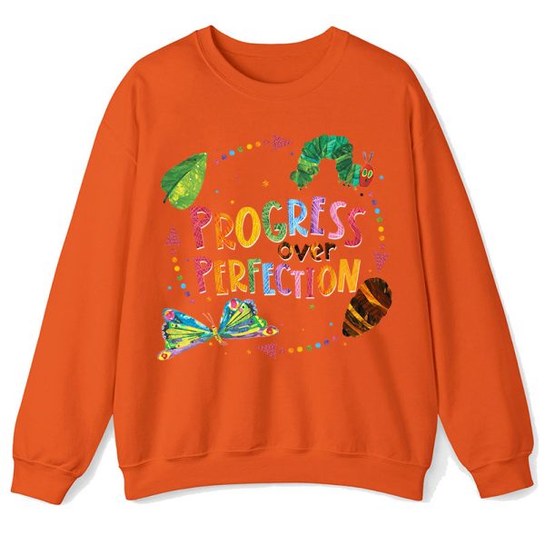 Progress Over Perfection Teacher Sweatshirt